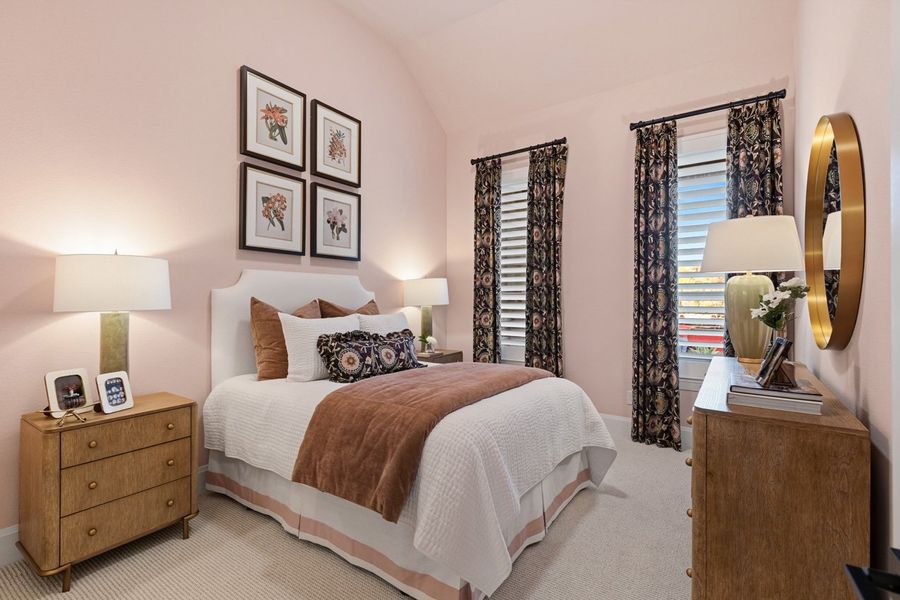 Representative Secondary Bedroom - some options shown Representative Secondary Bedroom - some options shown
