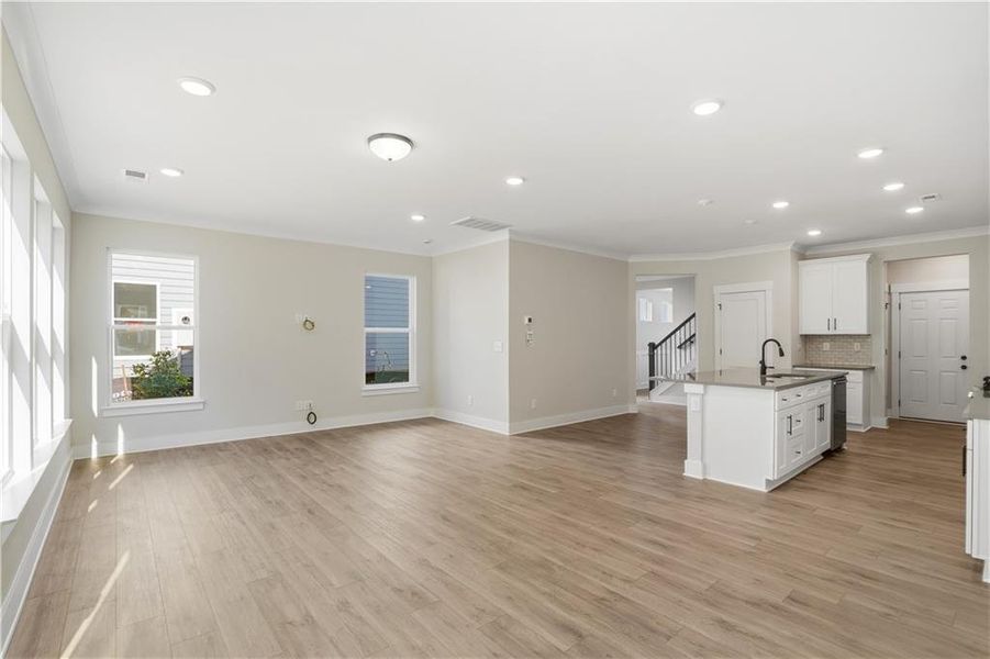 Spacious, unfurnished interior of a new home in Villas at Dawsonville, Dawsonville (Image 20). Spacious, unfurnished interior of a new home in Villas at Dawsonville, Dawsonville (Image 20).