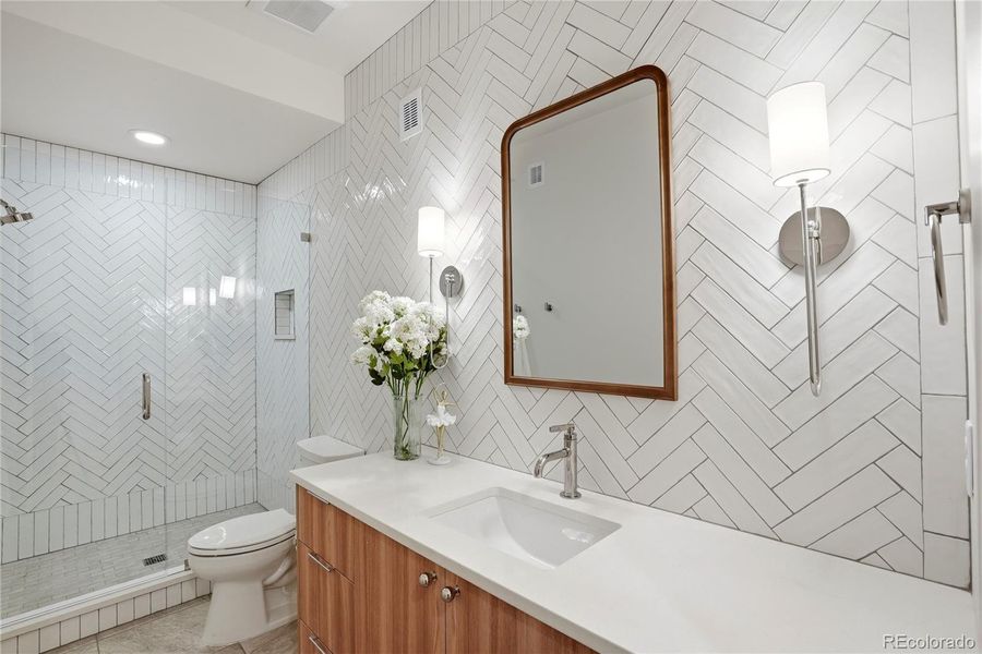 Furnished interior view inside a new home in , Denver (Image 39).