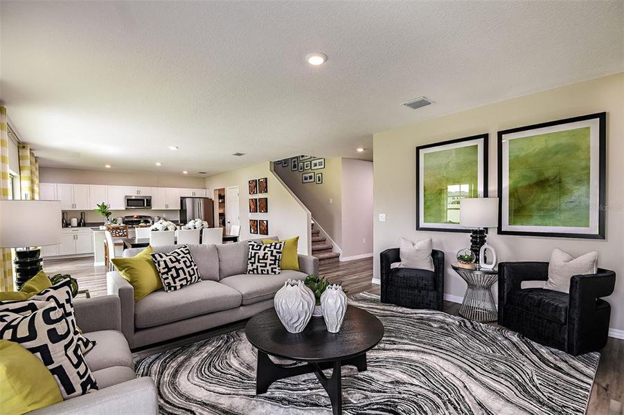 Furnished interior view inside a new home in Two Rivers, Zephyrhills (Image 18). Furnished interior view inside a new home in Two Rivers, Zephyrhills (Image 18).