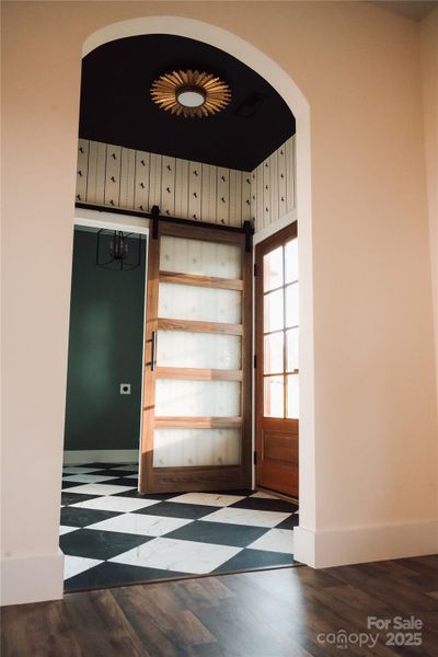 mudroom added features from floor to ceiling
