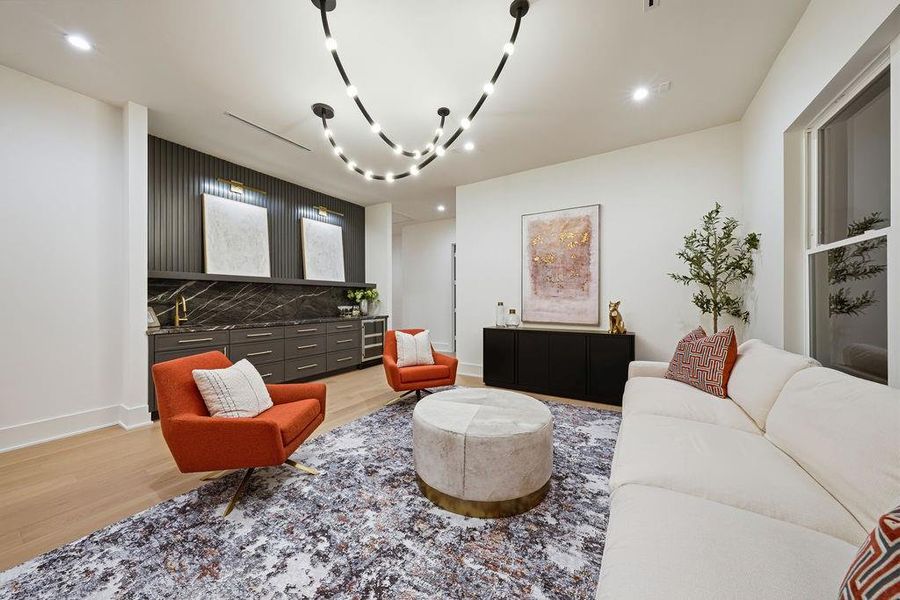 Furnished interior view inside a new home in , Houston (Image 38).