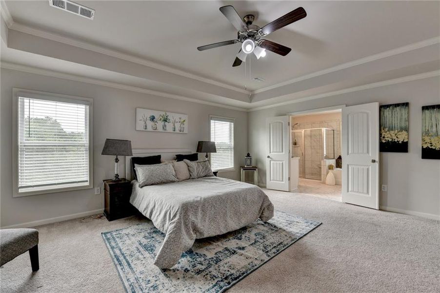 Furnished interior view inside a new home in , Cumming (Image 17).