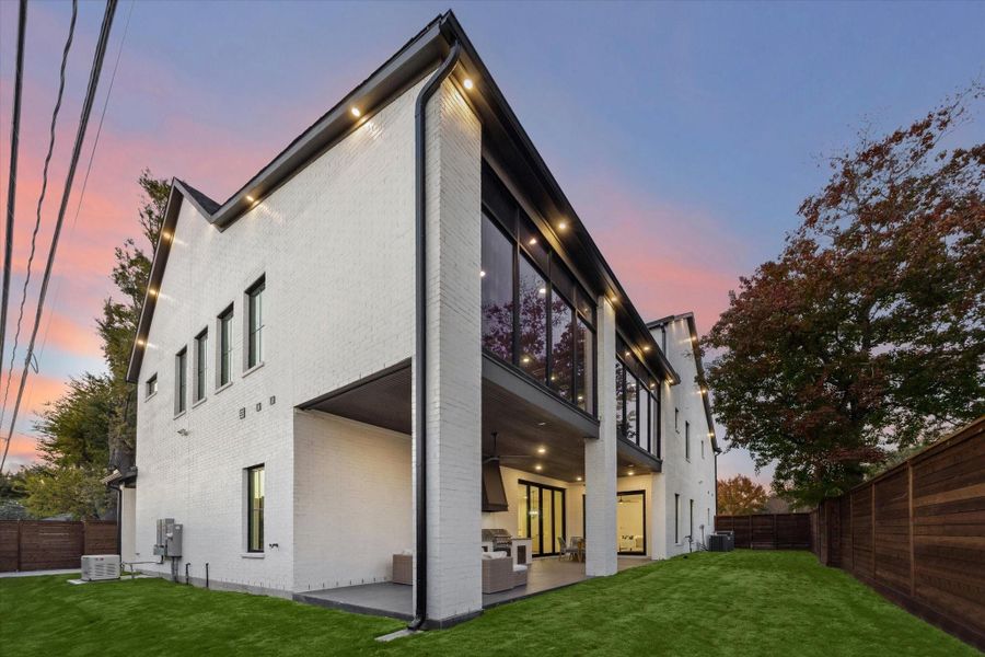 Exterior details and patio area of a home in , Houston (Image 26).