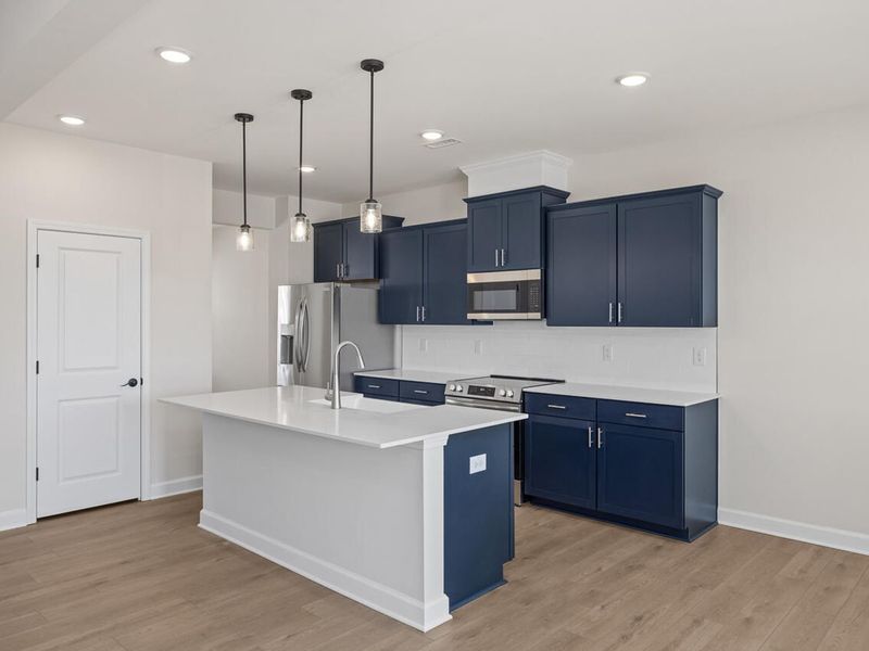 Furnished interior view inside a new home in Tobacco Road, Angier (Image 3).