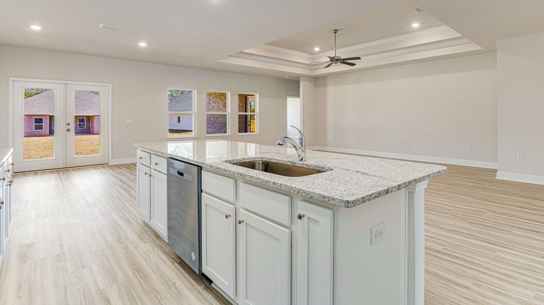 Furnished interior view inside a new home in Greystone, Crawfordville (Image 4).