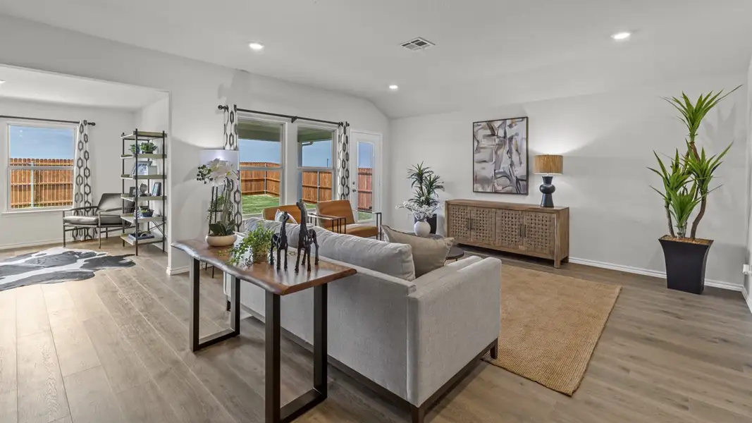 Furnished interior view inside a new home in Windrose, Pilot Point (Image 4).