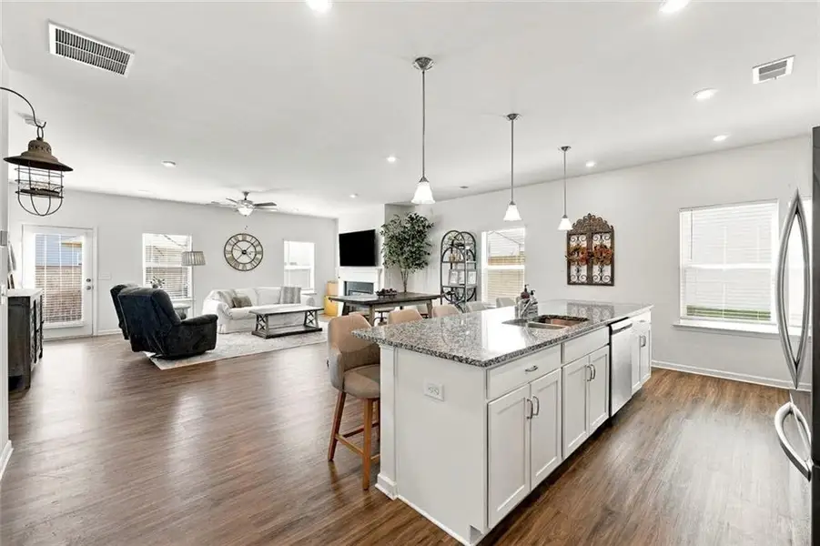 Furnished interior view inside a new home in , Cartersville (Image 12).