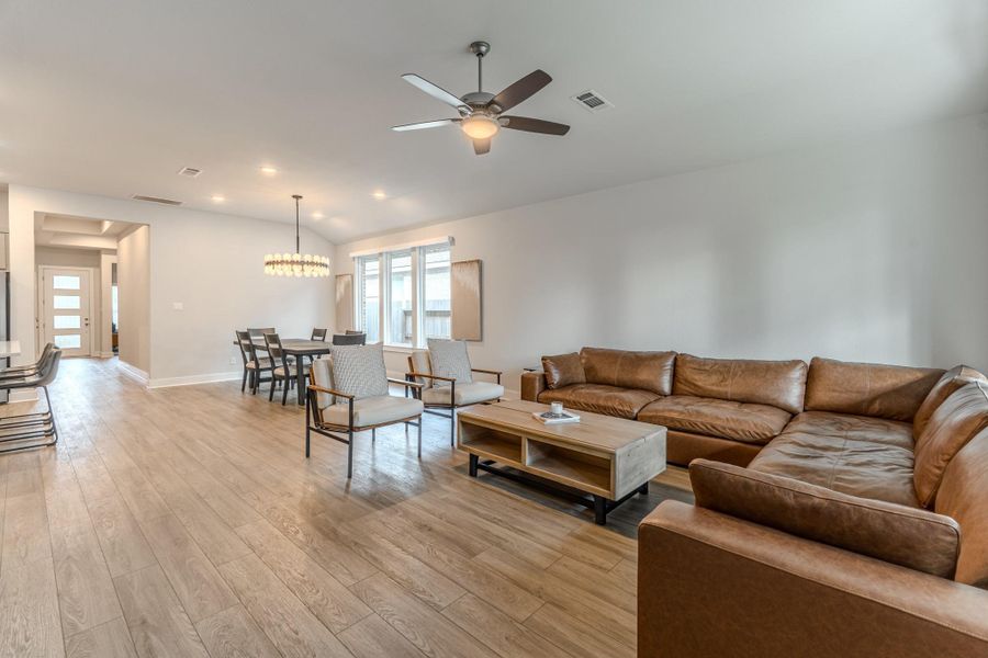 Furnished interior view inside a new home in Grand Central Park, Conroe (Image 15).