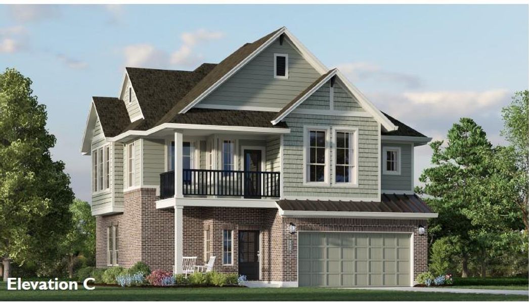 Front exterior of a new home in Bridgeland, Cypress, TX, highlighting curb appeal (Image 2). Front exterior of a new home in Bridgeland, Cypress, TX, highlighting curb appeal (Image 2).