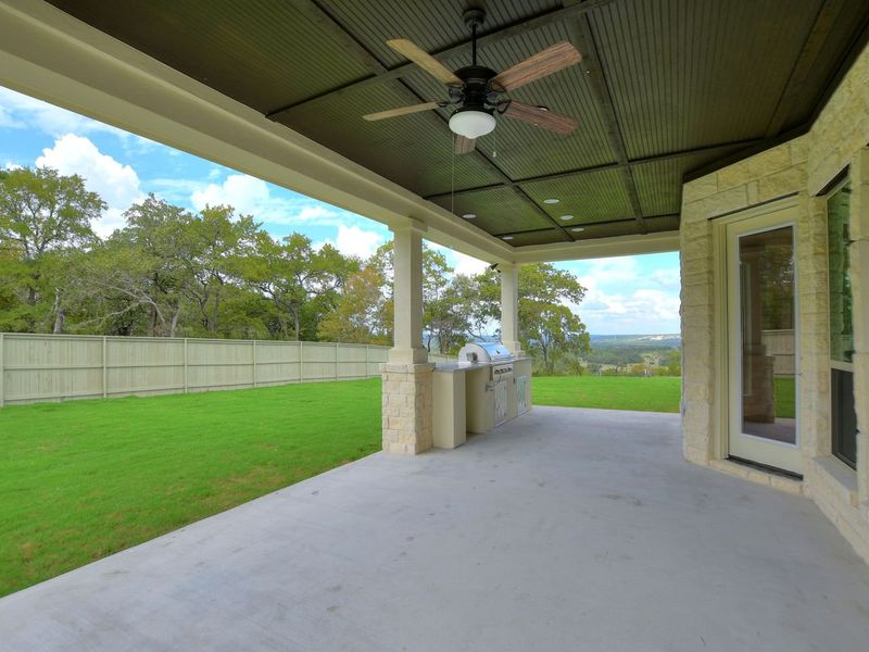 Representative exterior details of a home built from the Madera II by Giddens Homes in Scofield Farms Estates, Georgetown (Image 104).
