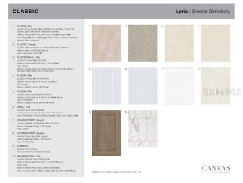 Sample of building materials used in homes in Esplanade at Azario Lakewood Ranch, Bradenton (Image 24).