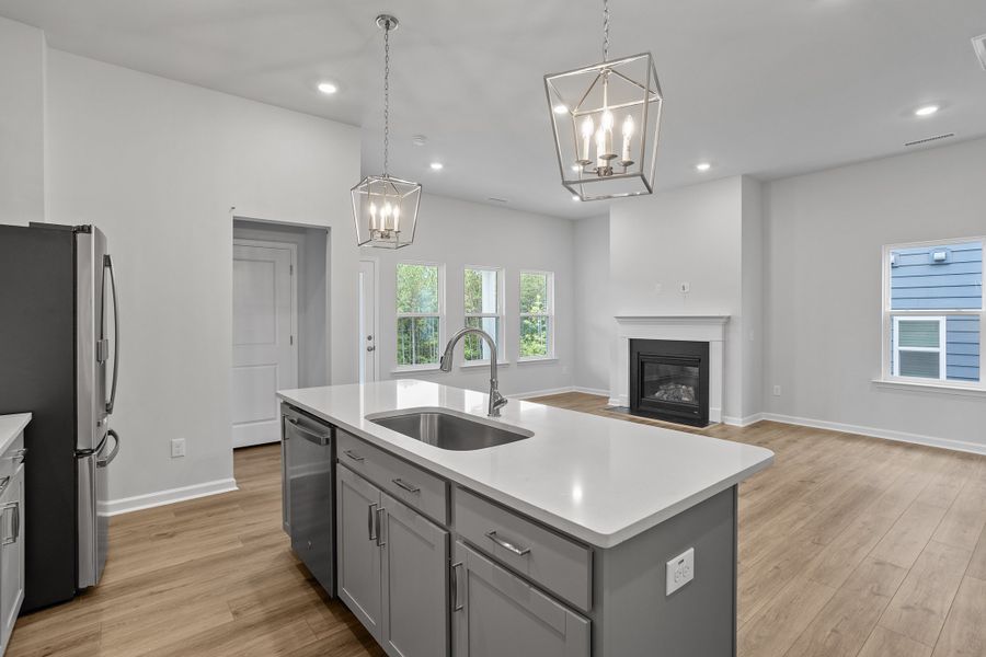 Furnished interior view inside a new home in Ovation at Sweetbrier, Durham (Image 10).