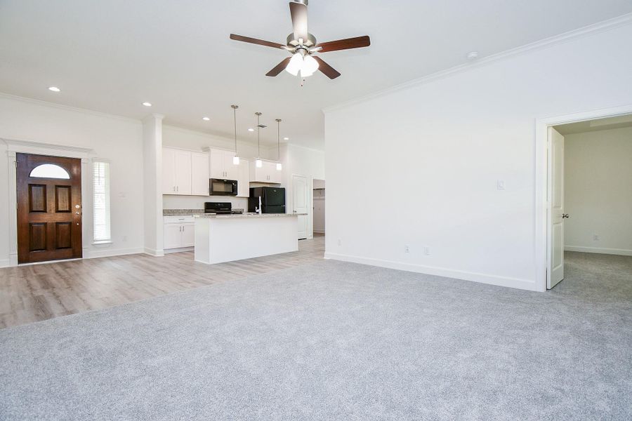 Furnished interior view inside a new home in , Houston (Image 9). Furnished interior view inside a new home in , Houston (Image 9).