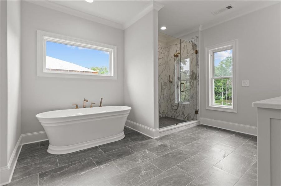 Furnished interior view inside a new home in , Buford (Image 36).