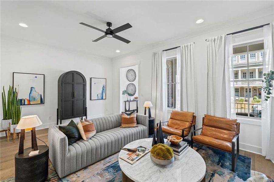 Furnished interior view inside a new home in South on Main, Woodstock (Image 12).
