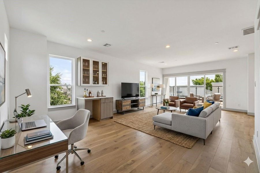 Furnished interior view inside a new home in , Houston (Image 7).