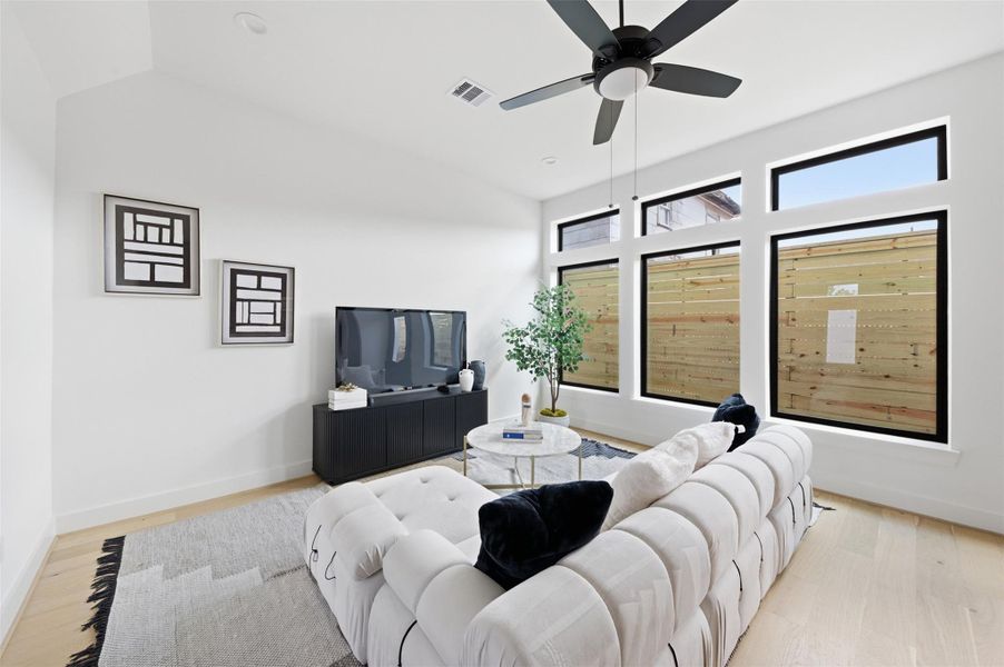 Furnished interior view inside a new home in , Houston (Image 29). Furnished interior view inside a new home in , Houston (Image 29).