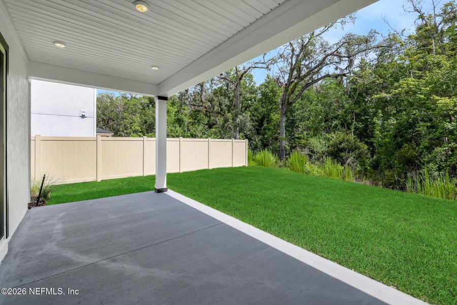 Exterior details and patio area of a home in Wilford Oaks, Orange Park (Image 27). Exterior details and patio area of a home in Wilford Oaks, Orange Park (Image 27).