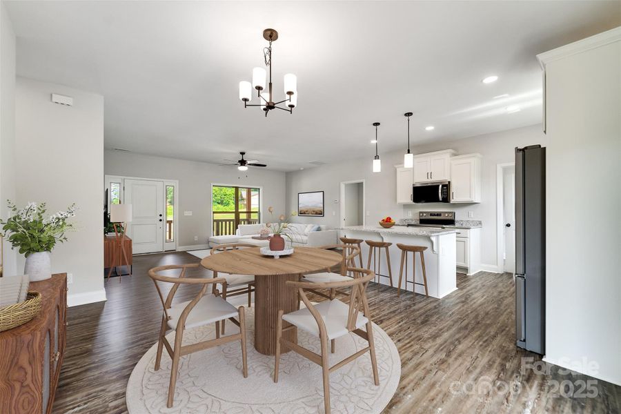 Furnished interior view inside a new home in , Franklin (Image 3).