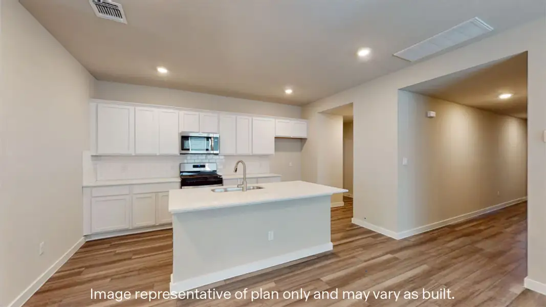 Furnished interior view inside a new home in Heritage Crossing, Corpus Christi (Image 7).