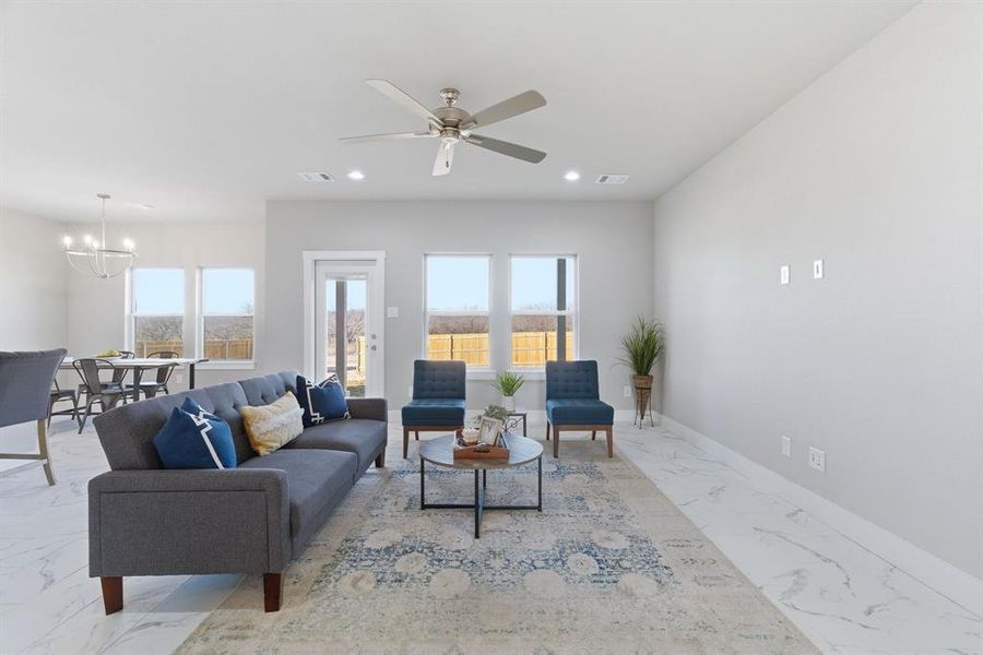 Furnished interior view inside a new home in , Bridgeport (Image 29).