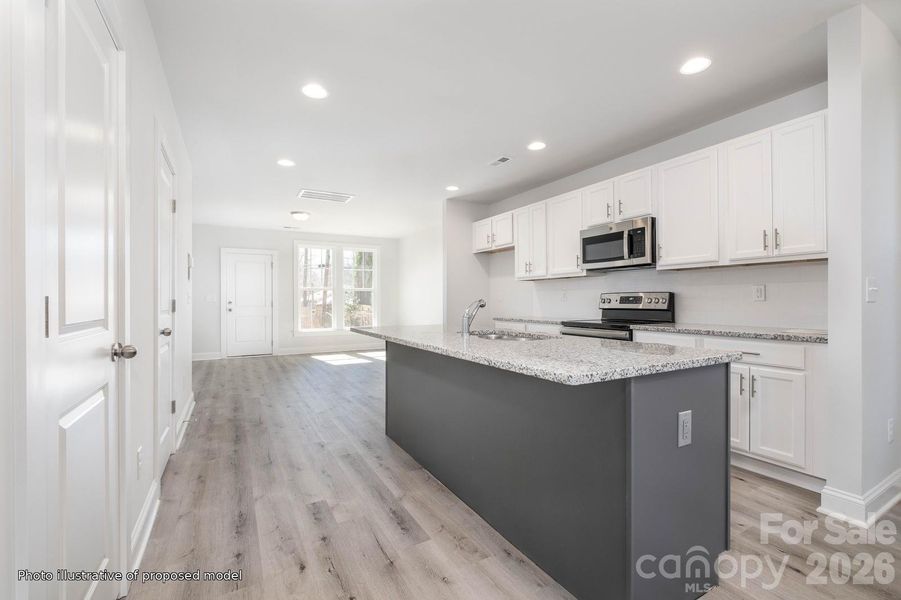 Furnished interior view inside a new home in , Charlotte (Image 6).