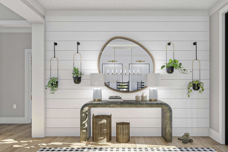 Furnished interior in a model home at Saddle Crest Estates in Weatherford (Image 23).