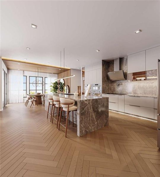 Furnished interior view inside a new home in , Buford (Image 9).