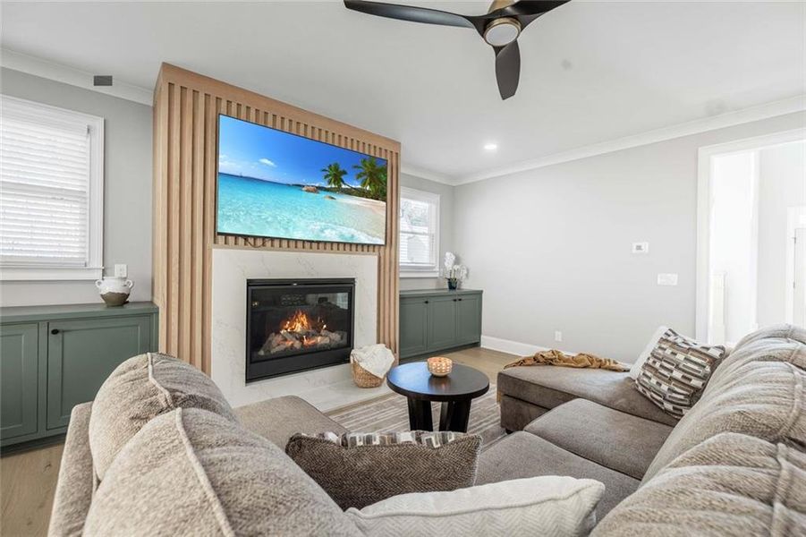 Furnished interior view inside a new home in , Powder Springs (Image 13).