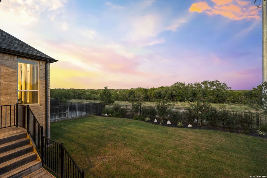 Exterior details and patio area of a home in La Cima, San Marcos (Image 23).