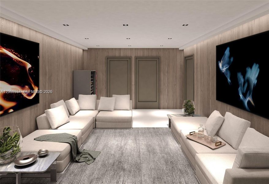 Furnished interior view inside a new home in , Hallandale Beach (Image 9).