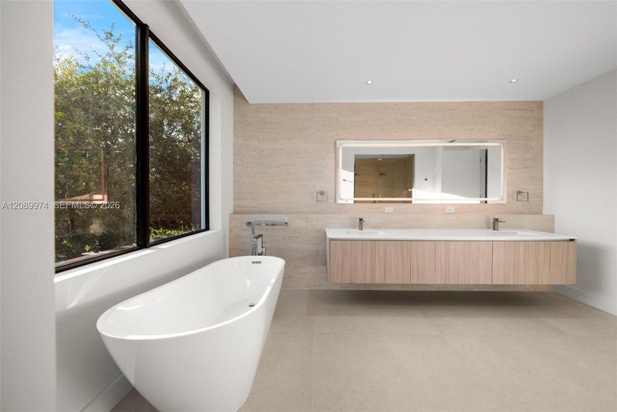 Furnished interior view inside a new home in , South Miami (Image 17).