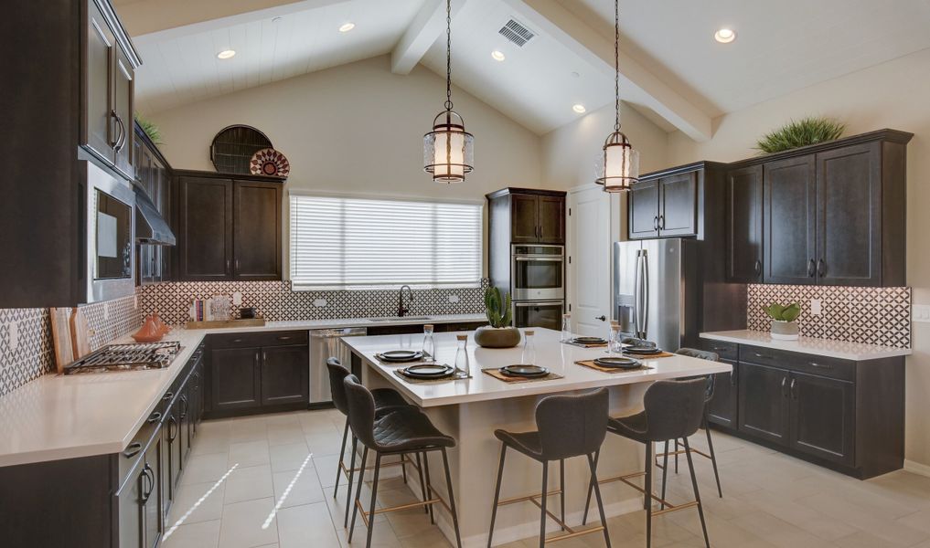 Striking kitchen with island