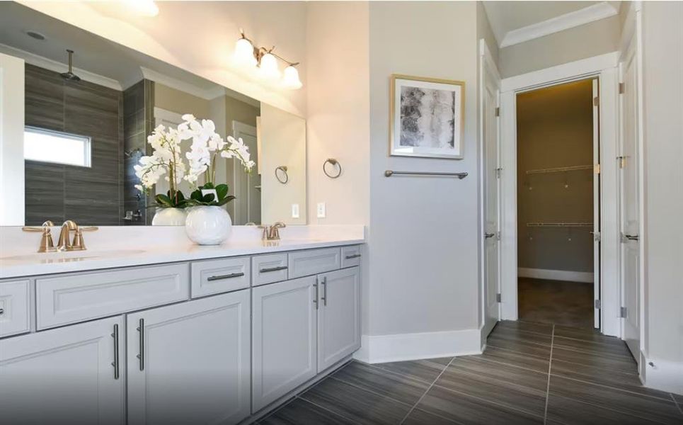 Furnished interior view inside a new home in Silverwood, Cumming (Image 12).