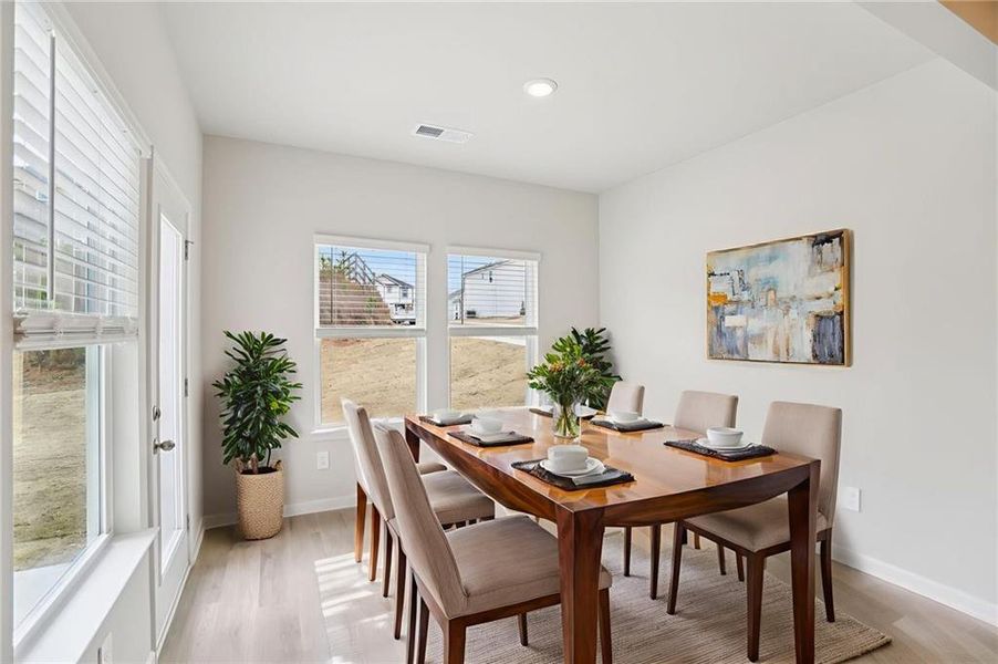 Furnished interior view inside a new home in Hawthorne Station, College Park (Image 7). Furnished interior view inside a new home in Hawthorne Station, College Park (Image 7).