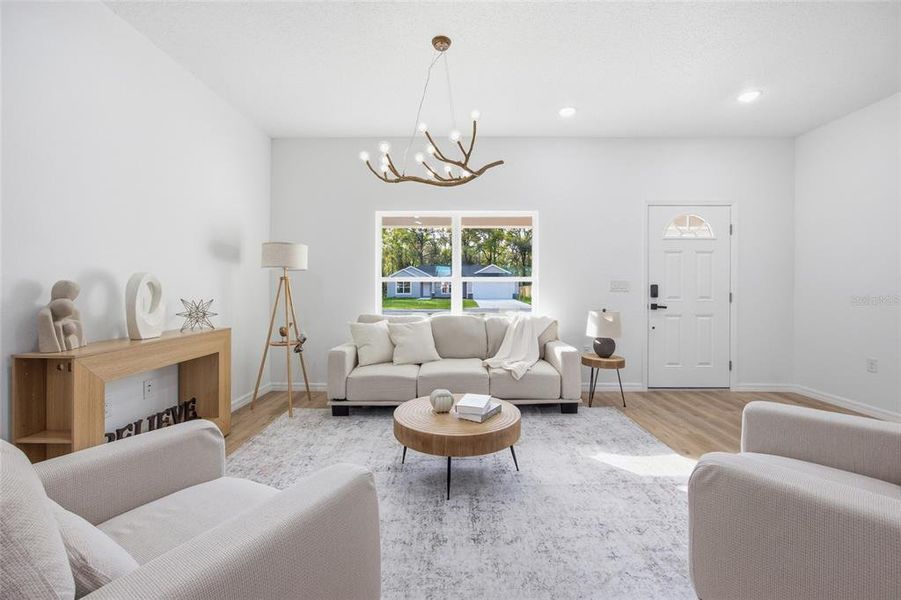 Furnished interior view inside a new home in , Citrus Springs (Image 10).