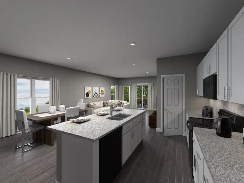 Furnished interior view inside a new home in Cyrene at Minneola, Minneola (Image 3).