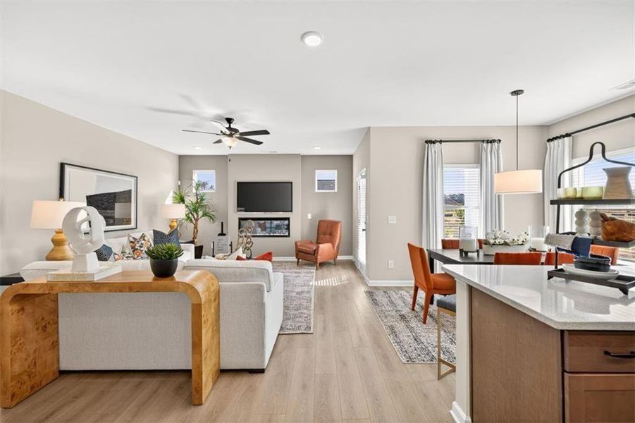 Furnished interior view inside a new home in Hillcrest Park, Ringgold (Image 8).