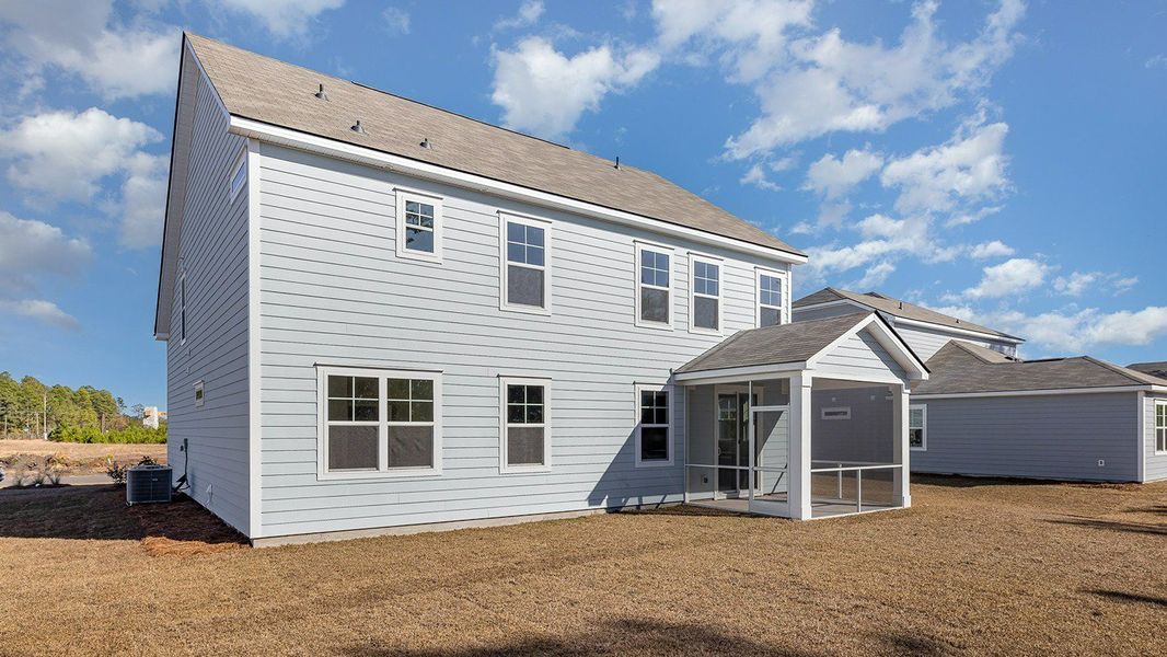 Exterior details and patio area of a home in The Preserve at Shaftesbury Glen, Conway (Image 3).