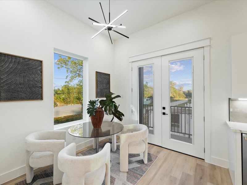 Furnished interior view inside a new home in , Houston (Image 13).