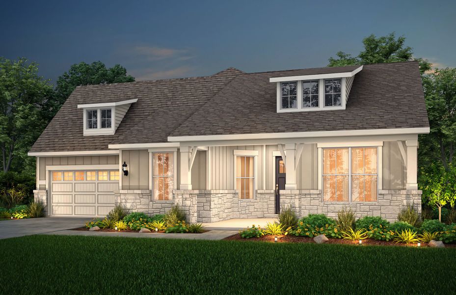 Representative exterior photo of a completed home built from the Reverence by Del Webb in Sun City Texas, Georgetown, TX (Image 33).