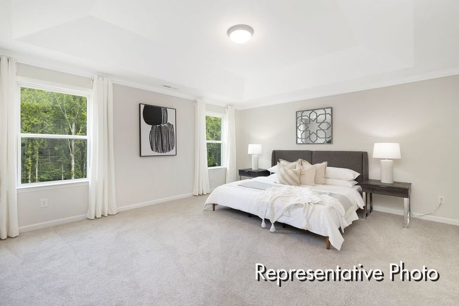 Furnished interior view inside a new home in Lake Royale, Louisburg (Image 13).