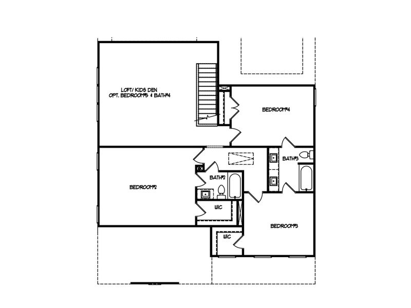 2D floor plan layout for the The Everglade by My Home Communities in Magnolia Ridge, Monroe, GA (Image 4). 2D floor plan layout for the The Everglade by My Home Communities in Magnolia Ridge, Monroe, GA (Image 4).