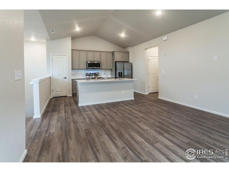 LIVING ROOM AND KITCHEN