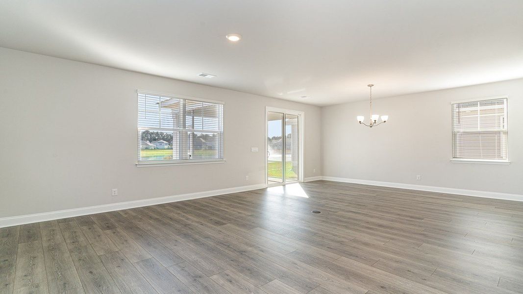Representative unfurnished interior of a home built from the BELFORT by D.R. Horton in Belle Park, North Myrtle Beach (Image 7).