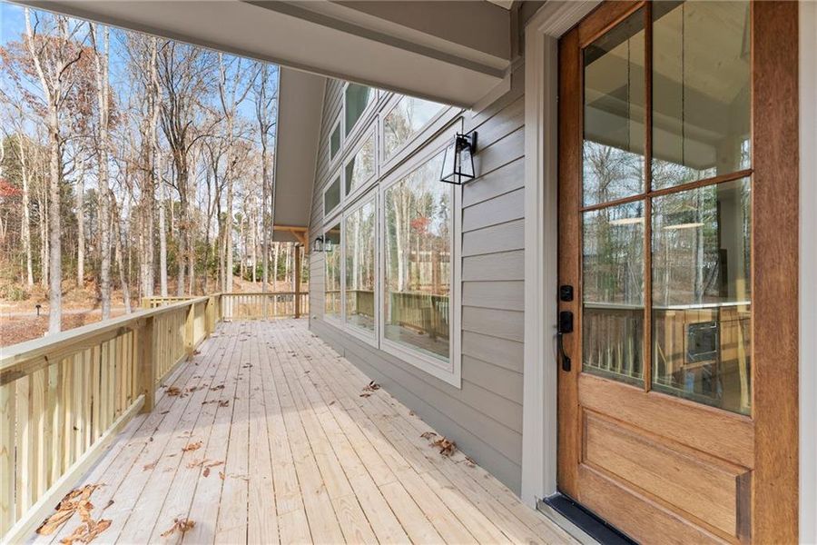 Exterior details and patio area of a home in , Dawsonville (Image 36).