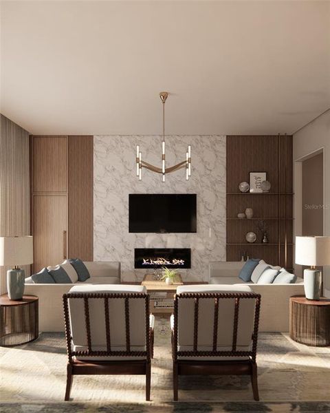 Furnished interior view inside a new home in , Gotha (Image 5).