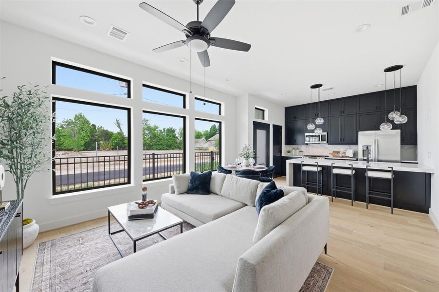 Furnished interior view inside a new home in , Houston (Image 16). Furnished interior view inside a new home in , Houston (Image 16).