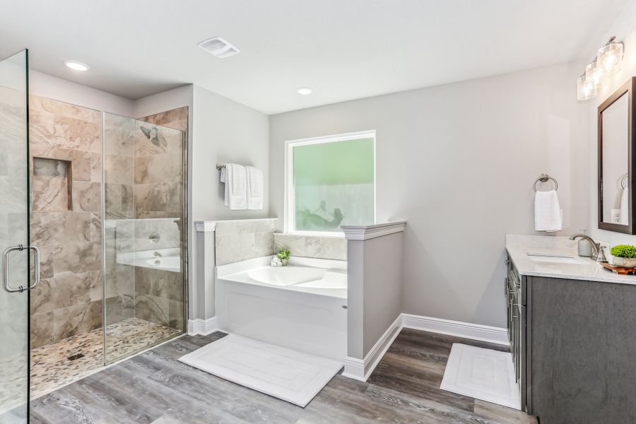 Representative furnished interior of a home built from the The Sapphire by Herbst Homes in Clear Water Landing, Milton (Image 78).